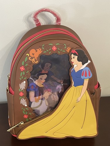 【Lounge Fly】 White and Seven Lenticular Mini Backpack Loungefly Snow White and the Seven Dwarfs Sleepy Lenticular
