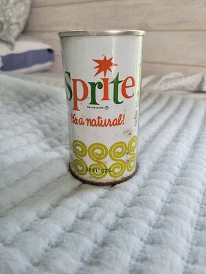 VINTAGE SPRITE Lemon Lime SODA!  ALL ALUMINUM CAN 1960s Old Coca-Cola Coke