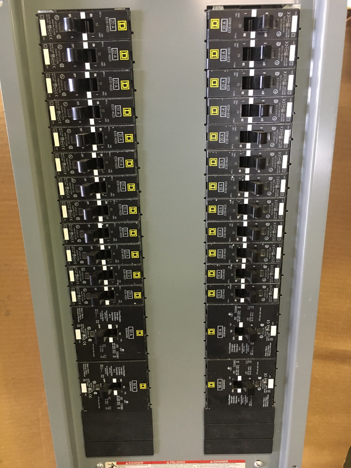 Square D 12279196470080001 new in box 250a max 3ph 4w MLO 480/277v 42 space #E3