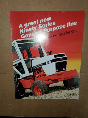 J I Case 1970s or 1980s new 90 series tractor catalog or