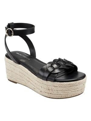 Женские черные туфли MARC FISHER на танкетке Jinky Almond на платформе 1,5 см, 9 М