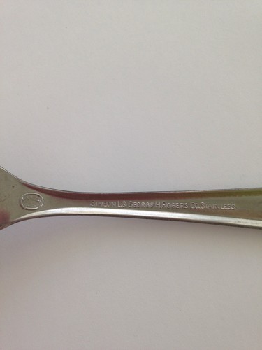 Oneida Simeon & George H Rogers Stainless Flatware Textured Spring Ballad Fork