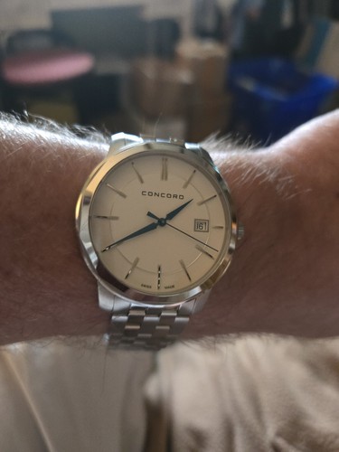 NEW✓ Swiss Made✓ Concord Bennington White Dial Men's NEW✓ Swiss Made✓ Concord Bennington White Dial Men's