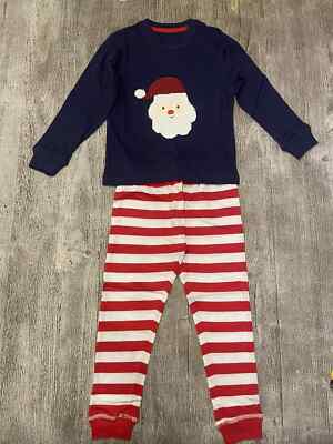 Boys Blue Santa Reversible Sequins Christmas Pyjamas Set PJS Xmas Eve Kids New