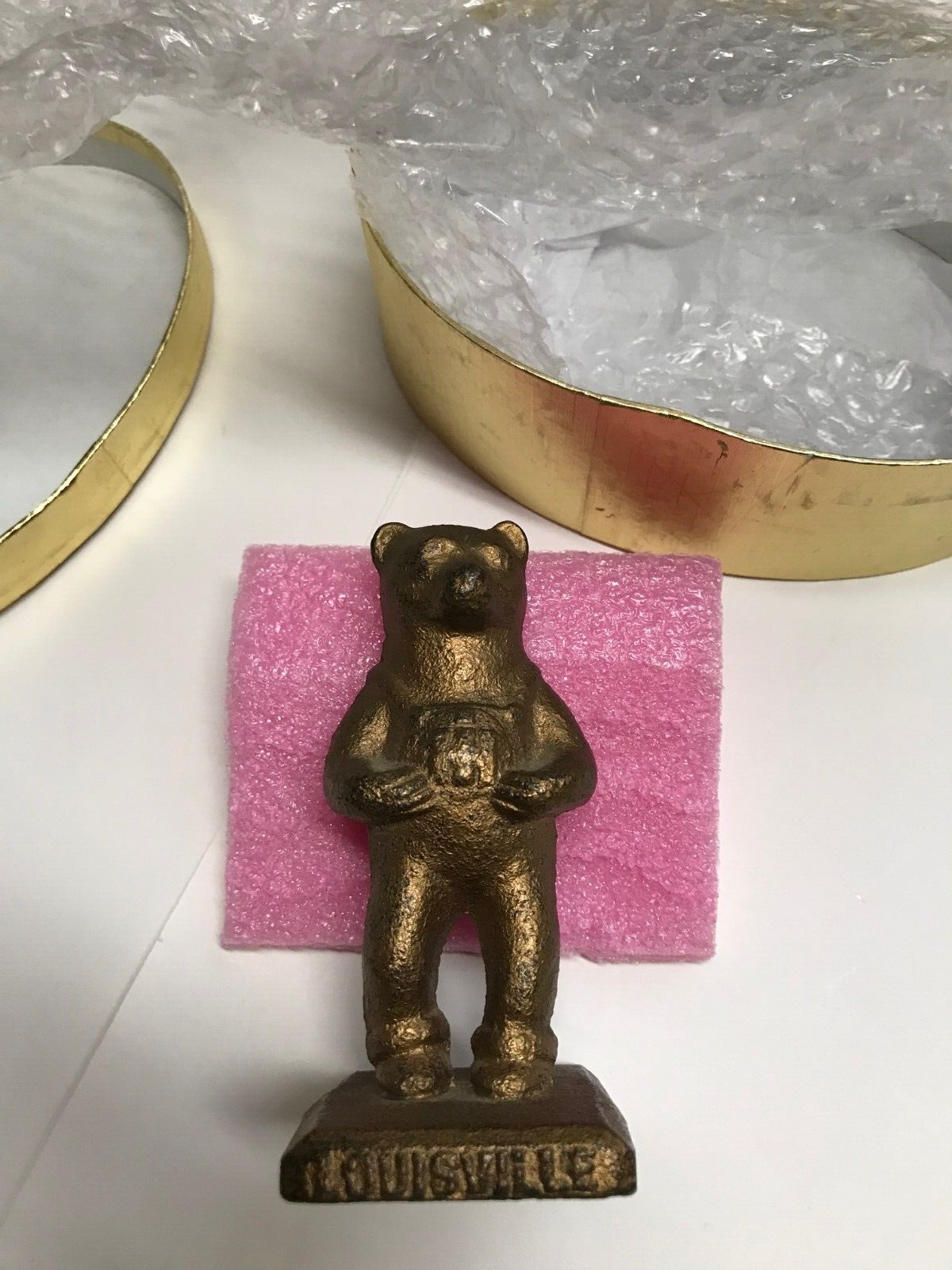 International IH harvester Cast Iron Bear Statue figure 1949
