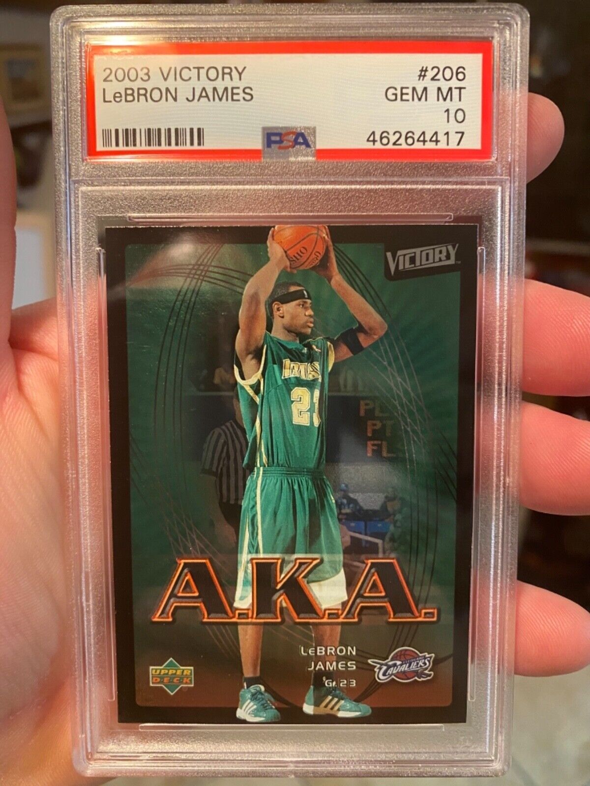 PSA 10 ROOKIE 2003 VICTORY LEBRON JAMES AKA POPULATION 7 PSA 10 ROOKIE 2003 VICTORY LEBRON JAMES AKA POPULATION 7