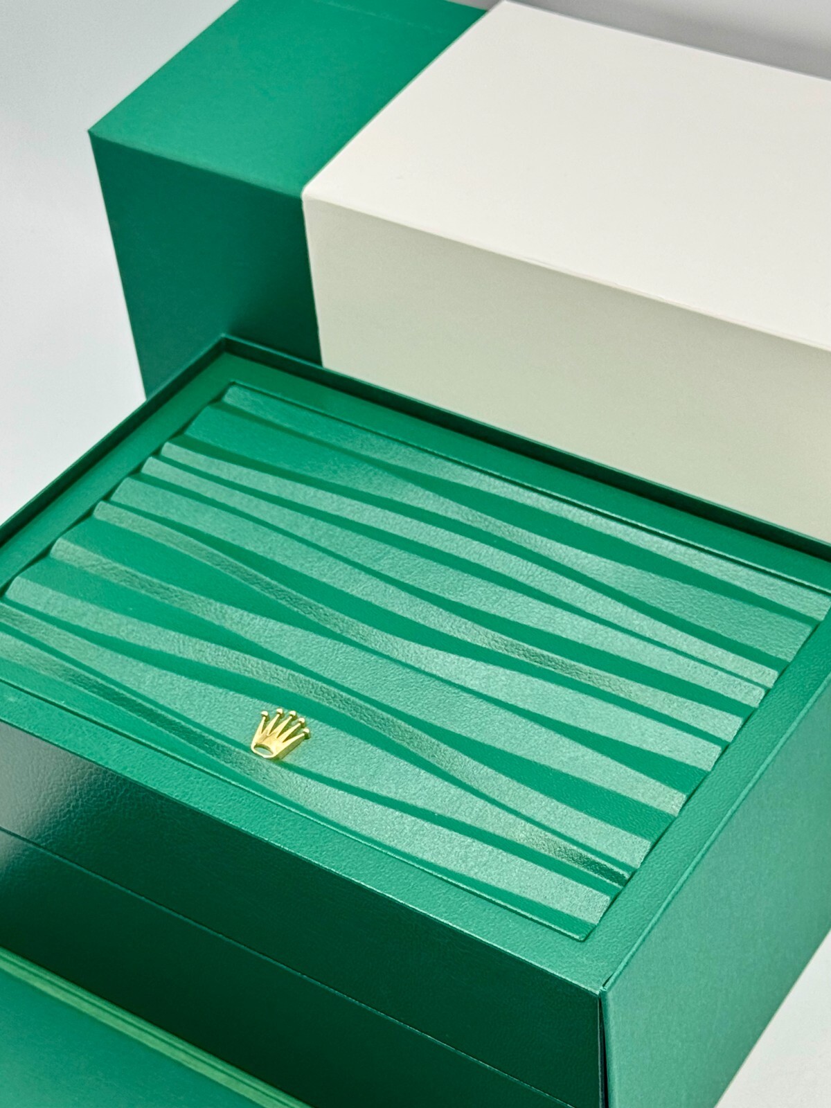 ROLEX ギフトボックス 緑色 【正規品 Lサイズ】 ロレックス 時計ボックス 内箱・外箱セット グリーン ROLEX BOX