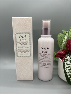 Fresh Rose Deep Hydration Oil-Infused Serum 3.3 Oz 100 mL Full Size NIB MSRP $62