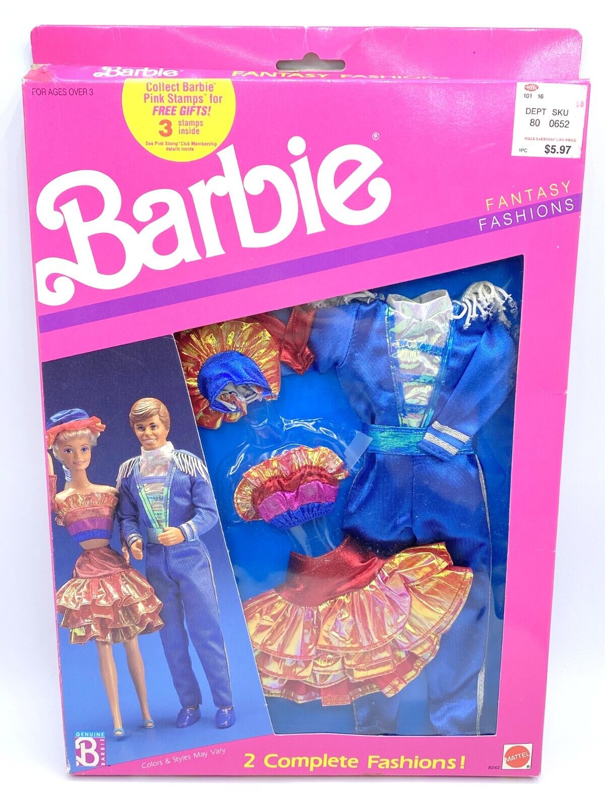 V NIB BARBIE DOLL FASHION 1989 FANTASY FASHION 2 COMPLETE V NIB BARBIE DOLL FASHION 1989 FANTASY FASHION 2 COMPLETE