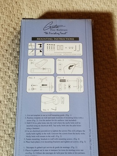 Gatco Designer II Collection - Bathroom Vanity Shelf - Chrome/Glass - New!