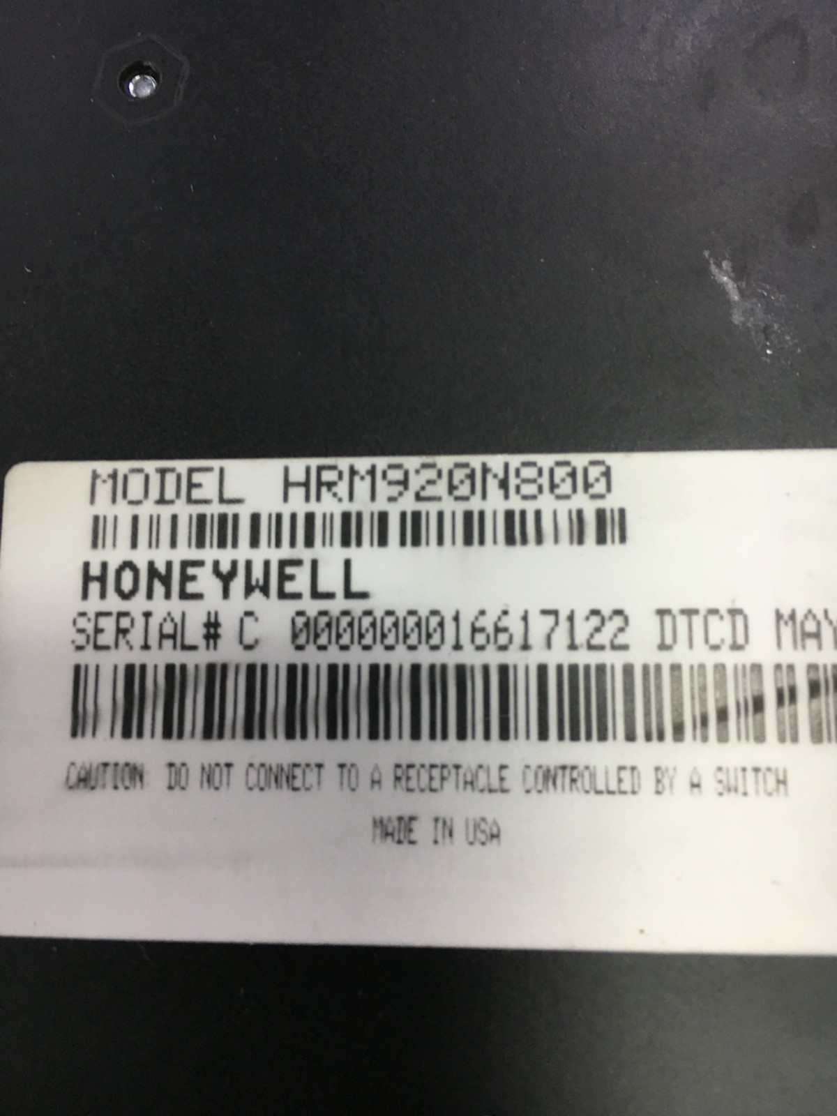 Honeywell HRM920N800 Rapid Eye Multi-Media LT Recorder