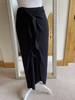 Bobi Black NWT Summer Black Skort Wrap Pants US Size Small