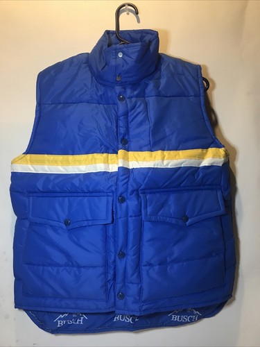 anheuser busch beer insulated vest new old stock vintage