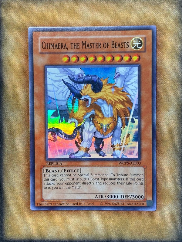 Yugioh Chimera, the Master of Beasts WCPS-AE803 Super Rare Yugioh Chimera, the Master of Beasts WCPS-AE803 Super Rare