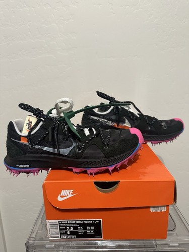 Nike Off-White x Air Zoom Terra Kiger 5 Black Pink Size