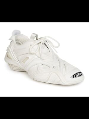 

BALENCIAGA Женские белые спортивные кроссовки из кожи Tyrex MummyReflective, Белый, 617517W2TA1