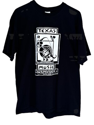 DAN ELECTRO'S GUITAR BAR Promo T-Shirt Men's Sz  L Black Houston Texas 2006/Y2K