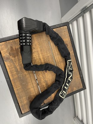 Bike Chain Lock 3ft Bike Lock 4-Digit Combination Bike Lock