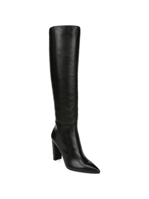 

SAM EDELMAN Женские черные кожаные сапоги Raakel Toe на блочном каблуке 8,5 м, Черный, G7077L5