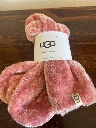 One Size Fuzzy Pink Crew Length #1105572 New
