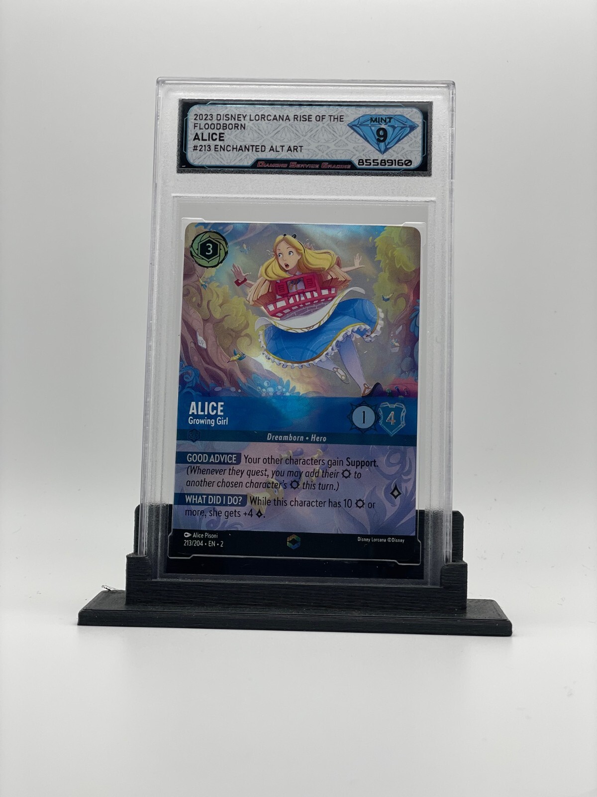 LORCANAアリス エンチャンテッド 2023 Disney Lorcana EN 2 Enchanted #213 Alice Mint DSG 9 | eBay