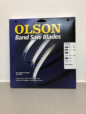 Olson WB57256DB Carbon Steel Band Saw Blade 4 TPI Hook teeth 1 pk
