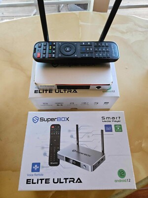SUPERBOX ELITE ULTRA TV BOX Media Player 2024 MODEL 4GB+128GB 5G Wi-Fi 6 /