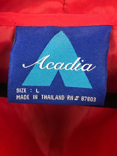 NBC Television New York Peacock Pullover Windbreaker Hooded Jacket Acadia