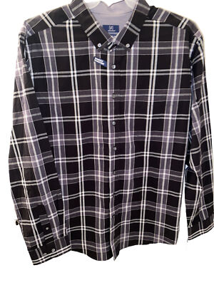 George Men's Long Sleeve Button Down Poplin Shirt, Size 2XL (50-52)