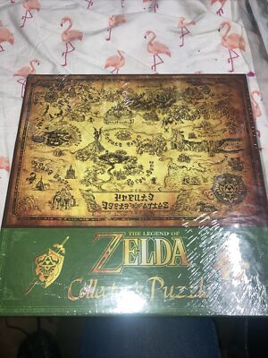 Legend of Zelda Collector's Puzzle Map of Hyrule 500 Pieces Link USAopoly New