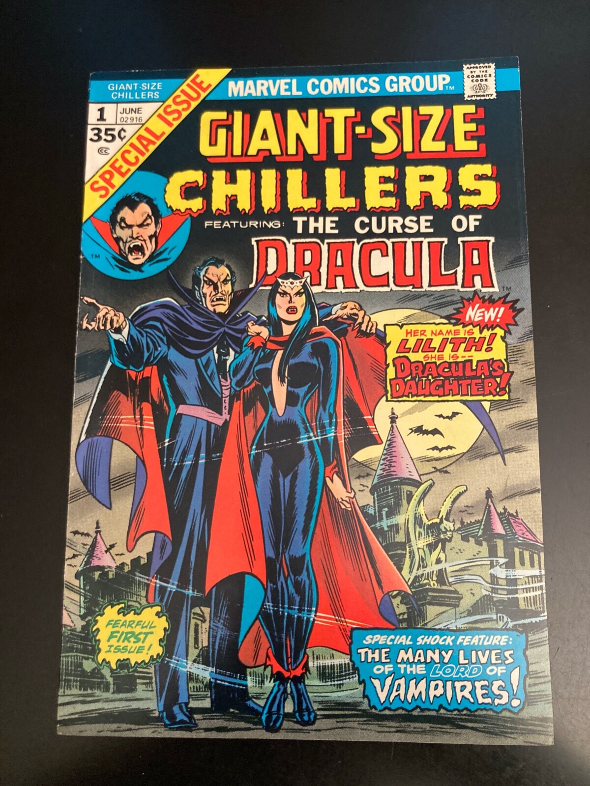 GIANT-SIZE CHILLERS #1 **Dracula & 1st Lilith Key!** VF+
