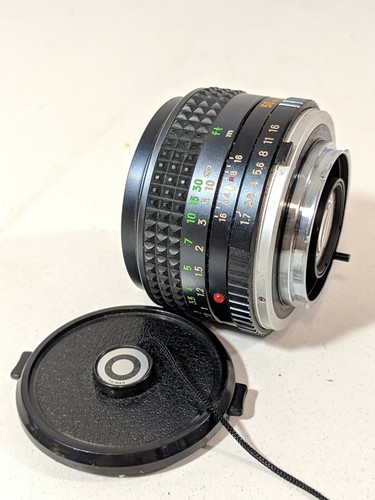 Minolta MC Rokkor-X PF 50mm f1.7 lens Good Condition