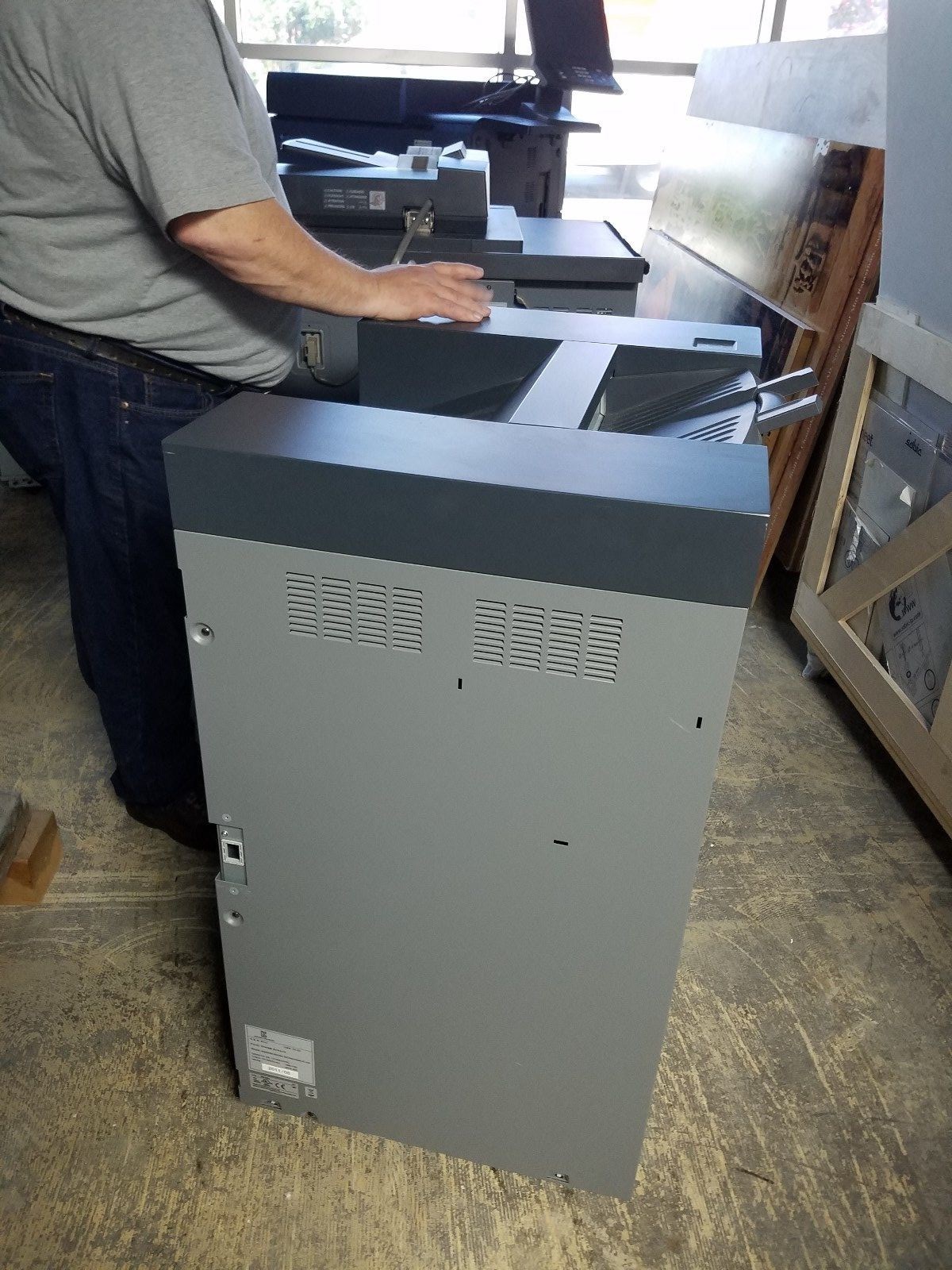 Bizhub Press C8000 color printing press with optional accessories