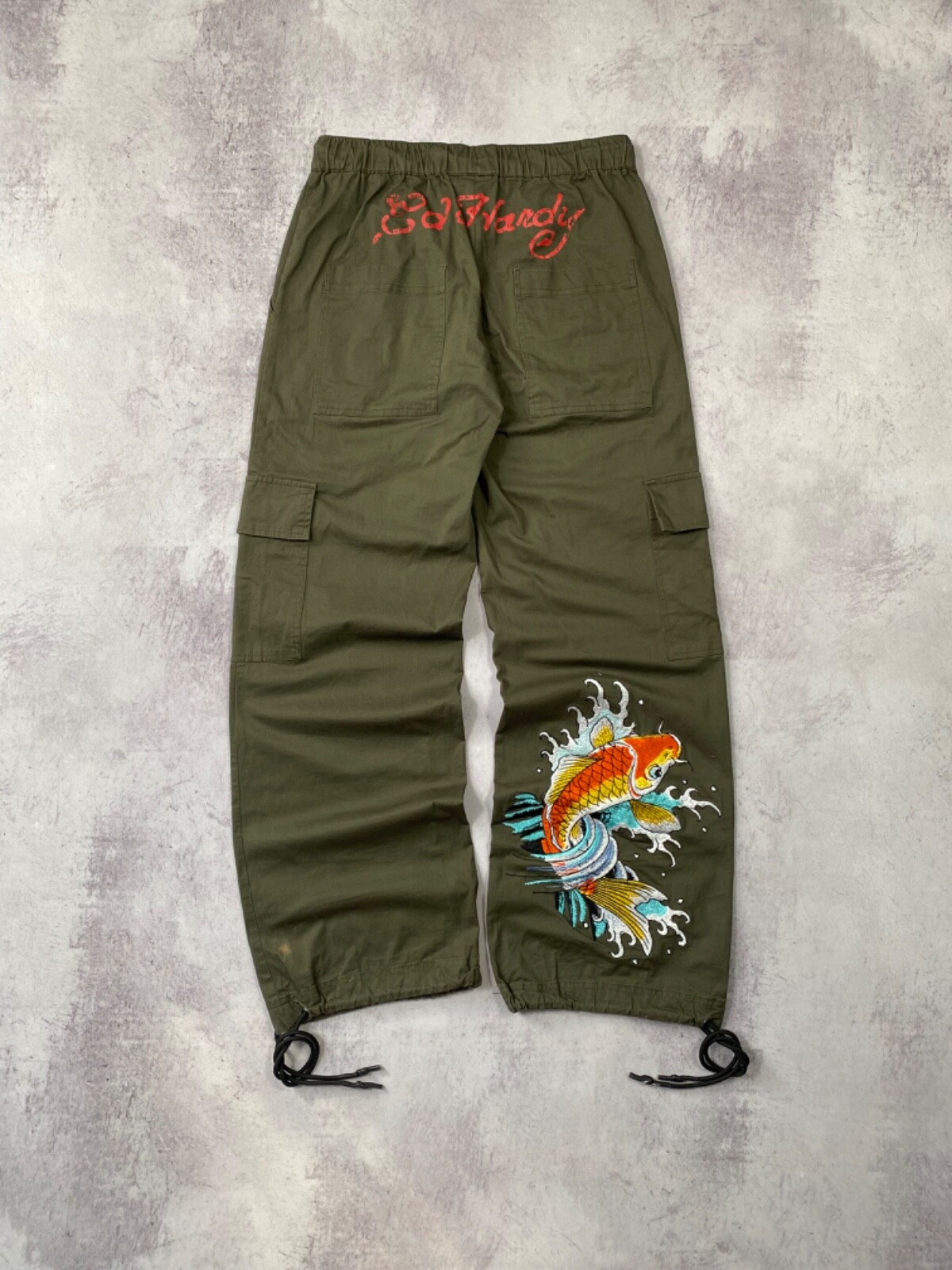 パンツ Ed Hardy Grey Dragon Nylon Cargo Pants Ed Hardy Dragon Nylon Cargo Pants in Blue | Lyst UK