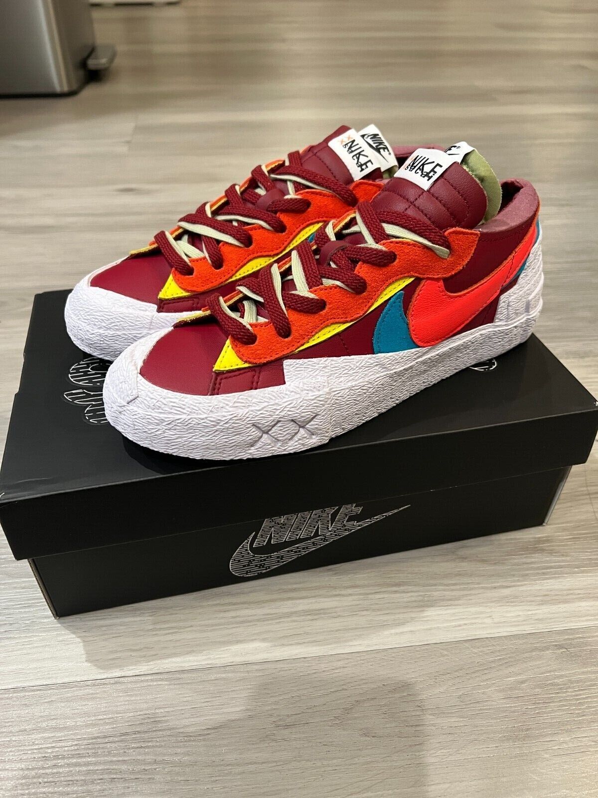 Nike x Sacai x Kaws Blazer Low Team Red Shoes Size 8 M/9.5 W Nike x Sacai x Kaws Blazer Low Team Red Shoes Size 8 M/9.5 W