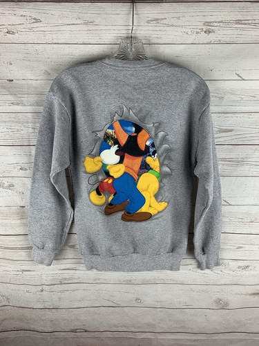 Disneyland Disney Mickey Mouse Goofy Pluto Donald Duck sweater size youth large