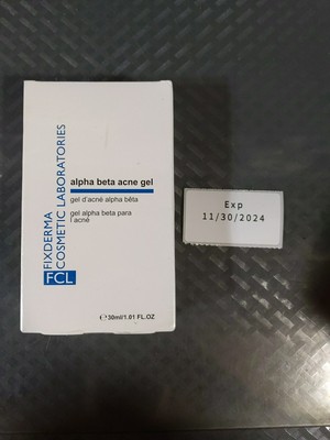 Fixderma FCL Alpha Beta Acne Gel, AHA BHA Gel, Clogged Pore Exp 11/2024 #L20