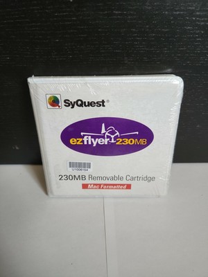 SyQuest EZ Flyer 230MB Removable Cartridge - Mac Formatted - Sealed - Free Ship!