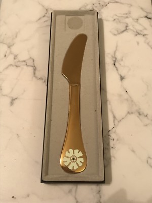 GEORG JENSEN DENMARK VINTAGE ANNUAL 1981 STERLING SILVER KNIFE .