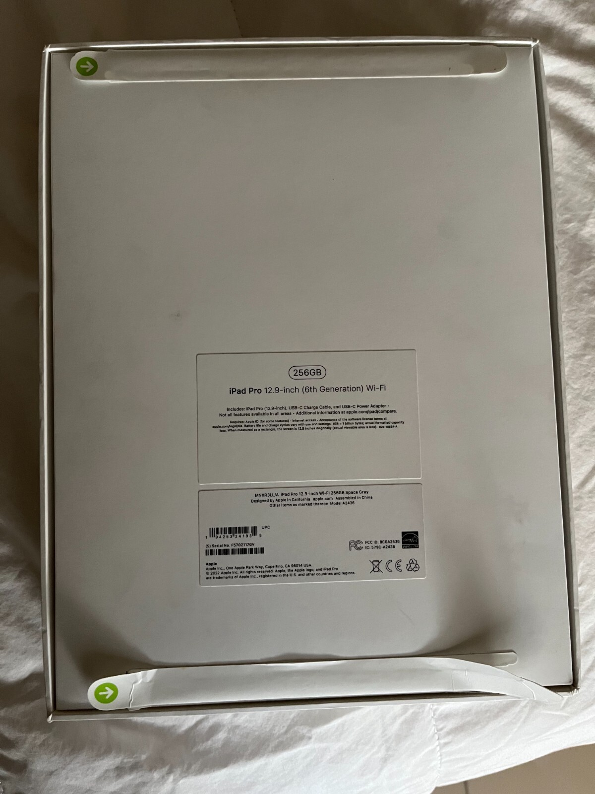 Apple iPad Pro 6th Gen. 256GB, Wi-Fi, 12.9in - Silver