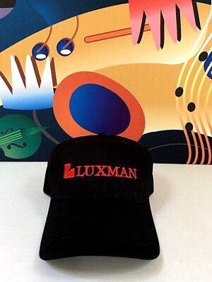 LUXMAN CD/SACD Player Quality Embroidered Logo Hat New Adjustable Guaranteed