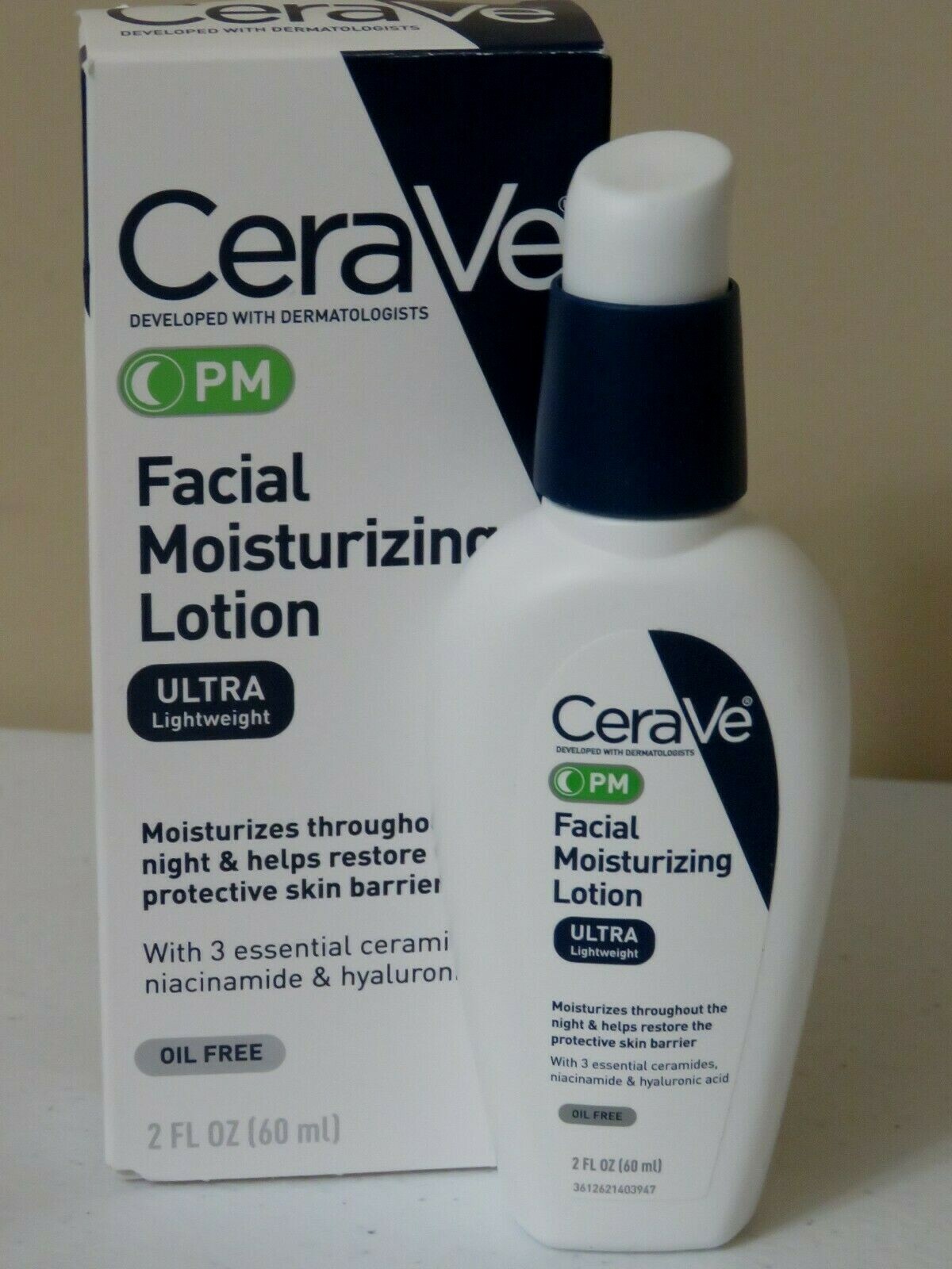 CeraVe Facial Moisturizing Lotion PM ２本 CeraVe PM Moisturizing Lotion, Night Cream for All Skin