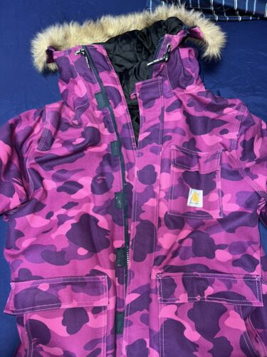 A Bathing Ape x Carhartt N3B jacket purple camo Bape. size A Bathing Ape x Carhartt N3B jacket purple camo Bape. size