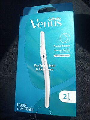 GILLETTE VENUS FACIAL HAIR & SKIN CARE 1 RAZOR 2 BLADES 