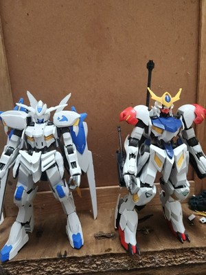 Gundam Lot Of 2 Full Mechanics 1/100 Bael And Barbatos Lupus Model Kits BANDAI