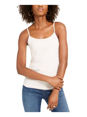 

INC Женский светло-розовый топ на тонких бретельках с круглым вырезом Размер: L\XL, Light pink