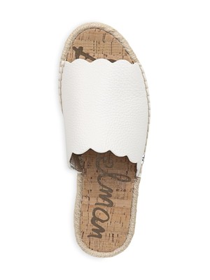 

SAM EDELMAN Женские белые кожаные эспадрильи без шнуровки Andy с открытым носком, размер 6 м, Белый, G3679L3