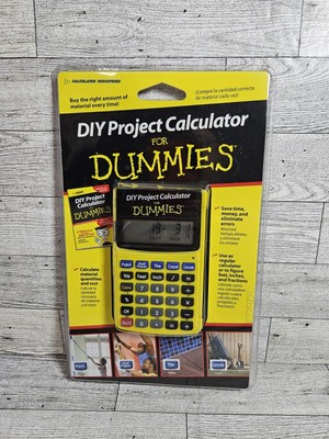 DIY Project Calculator For Dummies #8509-Durable and Fast Accurate Estimates