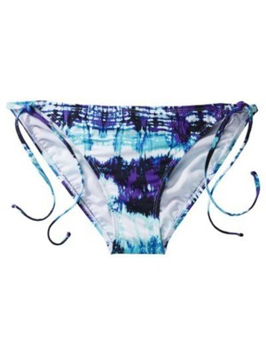 

XHILARATION Женские фиолетовые купальники с принтом Tie Dye Tie Bikini Bottom, Фиолетовый