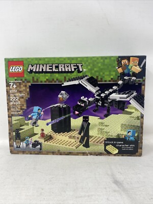 LEGO Minecraft The End Battle 21151 Ender Dragon Building Kit 222pcs 7+ RETIRED